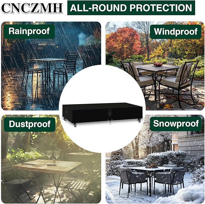 Heavy Duty Patio Furniture Covers Waterproof, 600D Outdoor Furniture Cover - Image 6