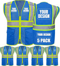 BeautyWill Custom Safety Vest Customized Logo Class 2 High Visibility by BeautyWill