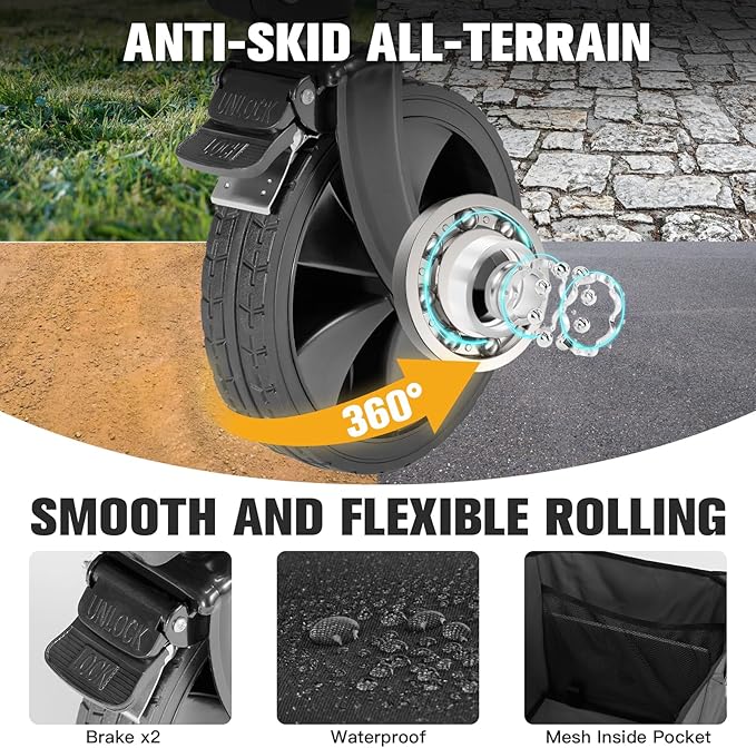 Wagon Cart Shopping Foldable Folding Collapsible - Image 3
