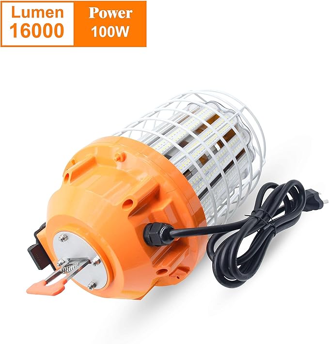 100W LED Temporary Work Light Fixture 16000 Lumen Daylight White 5000K - Image 7