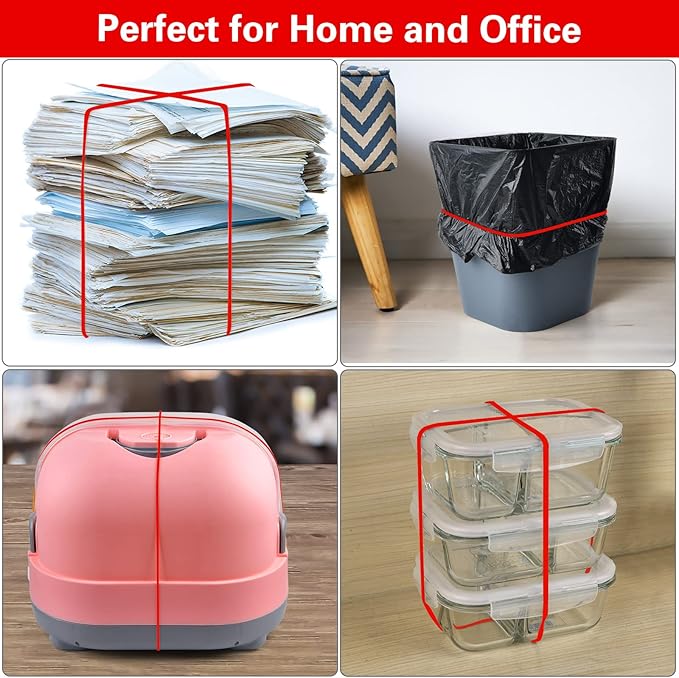 Large Heavy Duty Latex Rubber Bands 12 Inches Trash Can Bands Strong Elastic - Image 7