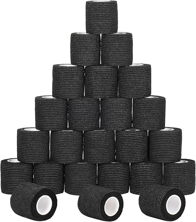 24 Pack Self Adherent Cohesive Wrap Bandages Non Woven Cohesive Bandage Elastic by Sagafly