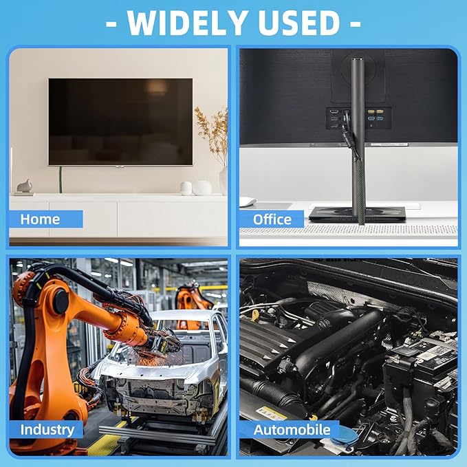 Automotive Wire Loom Tubing, Split Braided Cord Protectors from Pets No Chew - Image 7