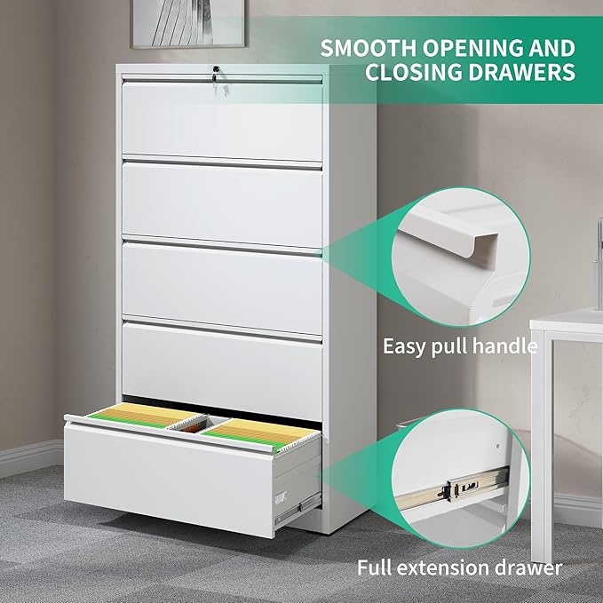 5 Drawer Lateral File Cabinets - Image 6