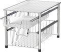 Simple Houseware Stackable 2 Tier Sliding Basket Organizer Drawer by SimpleHouseware