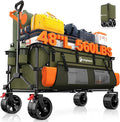 48" L Collapsible Wagon Cart Foldable, 560lbs Weight Capacity 300L Heavy Duty by Unknown