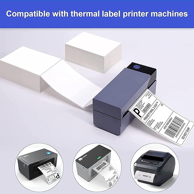 RyhamPaper 4" x 6" Fanfold Direct Thermal Labels - Image 6