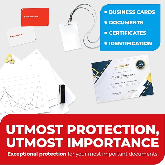 10mil Self-Adhesive Cold Laminating Sheets Letter, I.D. Badge and Business Card - Image 5