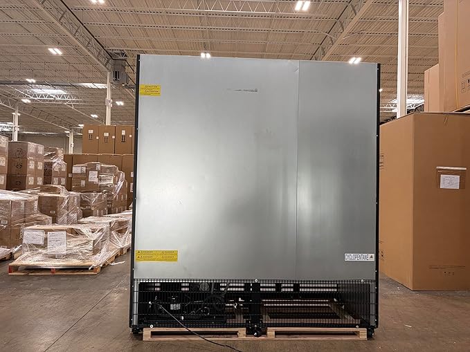 71” Wide Commercial Beverage Refrigerator Display Fridge, Three Glass Door - Image 3