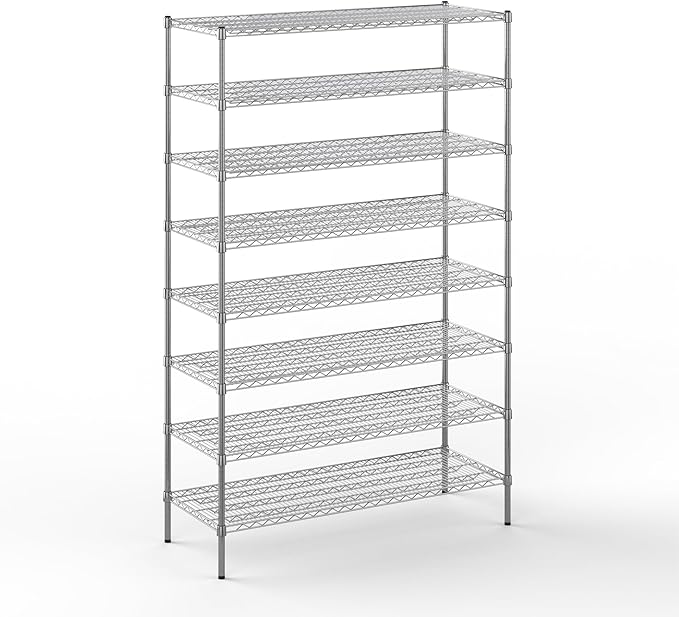 21" Deep x 54" Wide x 86" Height Wire Shelving Kit | 8-Tier | NSF Commercial by Regal+Altair