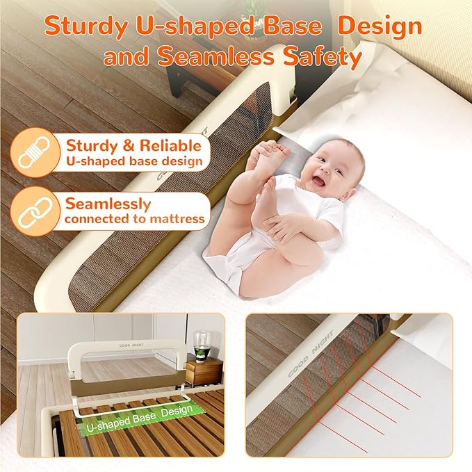 Bed Guard Rail for Toddlers - Image 4