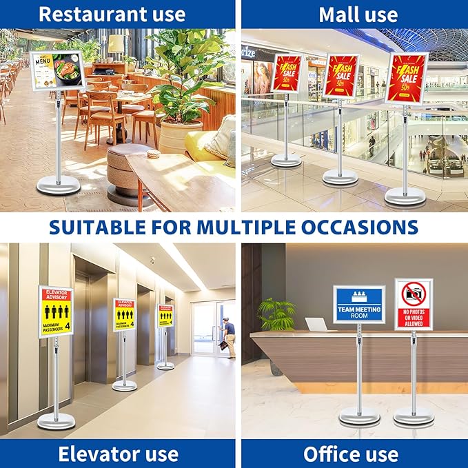 6Packs Floor Standing Sign Holder Stands - Image 8