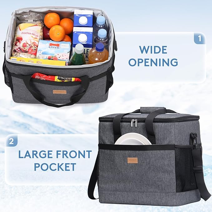 Lifewit Cooler Bag 30/50/60 Cans Collapsible and Insulated Large Lunch Bag - Image 5
