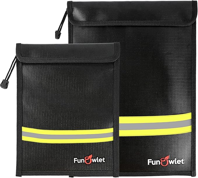 Fireproof Waterproof Money Document Bag by FunOwlet