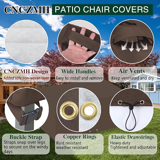 Heavy Duty Patio Furniture Covers Waterproof, 600D Outdoor Furniture Cover - Image 5