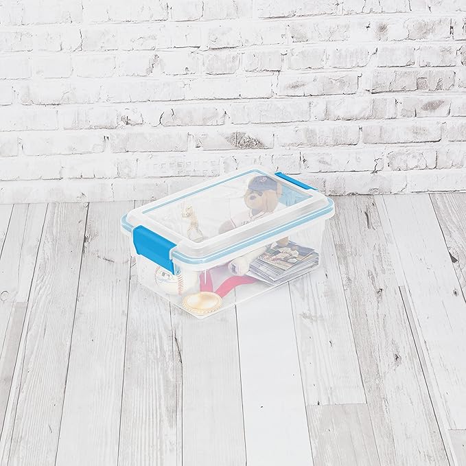 Sterilite 7.5 Qt Gasket Box, Stackable Storage Bin - Image 5