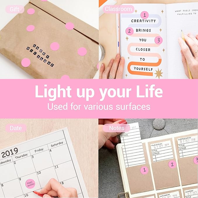 1 Inch Circle Dot Stickers 1000 PCS Color Coding Thermal Labels Dots Writable - Image 4
