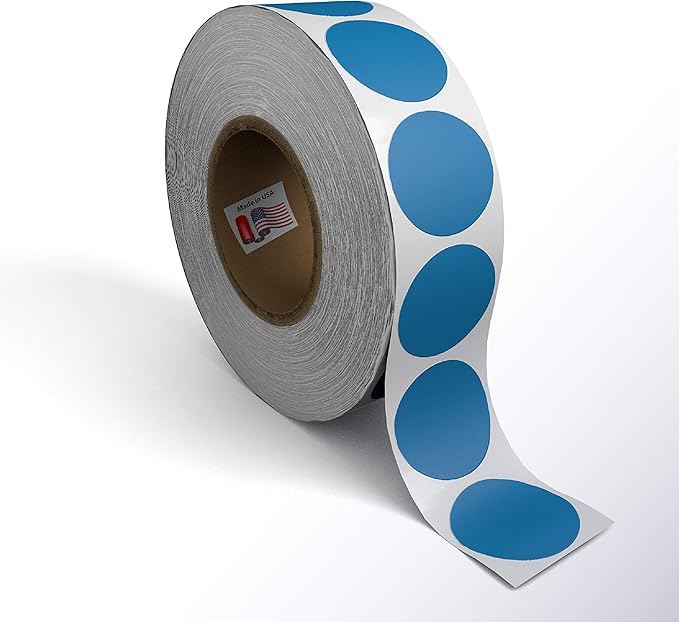 Kenco Color Coding Circle Dot Sticker Labels on a roll by KENCO