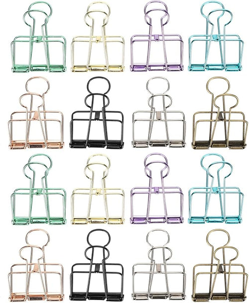 16 Pcs Hollow Binder Clips by Tissting
