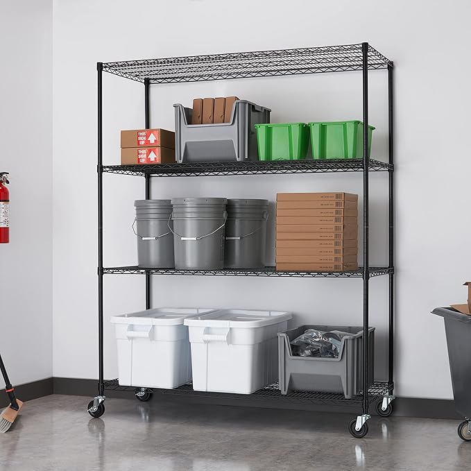Trinity Basics 4-Tier Adjustable Wire Shelving - Image 4