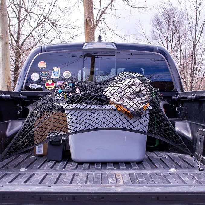 Highly Elastic Cargo Net, Simple Truck Bed Cargo Mesh Organizer, Suitable - Image 5