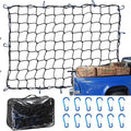 Amiss 3' x4' Stretches to 6' x 8' Truck Cargo Net, Roof Rack Cargo Net by Amiss