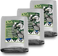 Heavy Duty Tarp Waterproof 2.8x3 Feet 3 Pack, 10 Mil Thick Silver Blue Poly by CNCZMH