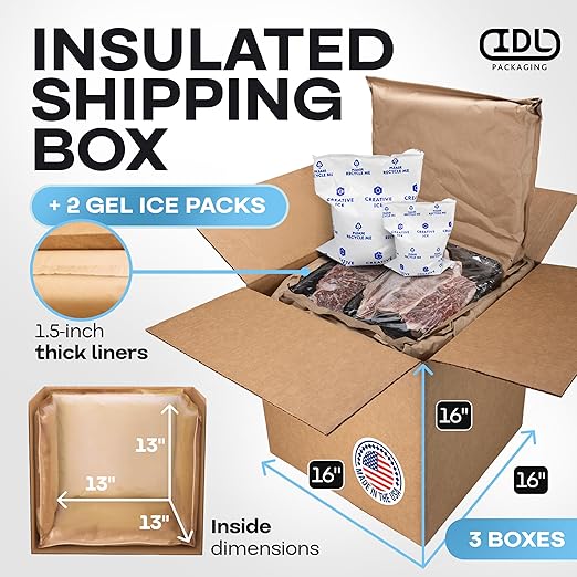 Insulated Thermal Shipping Boxes 16"x16"x16" - Image 2