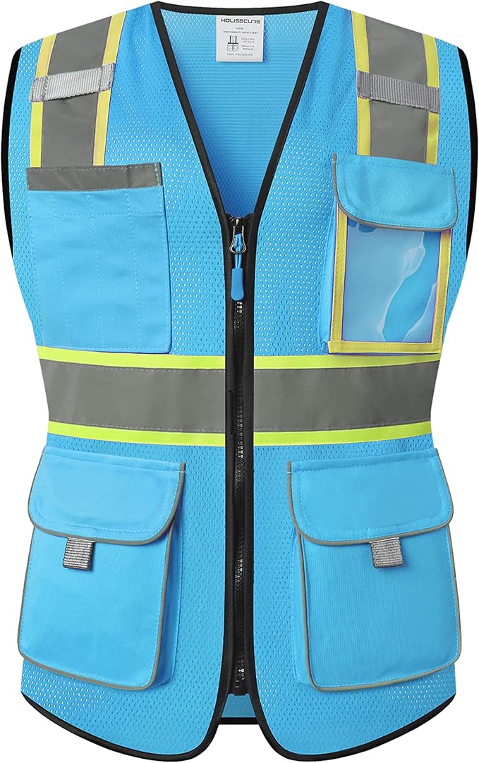Safety Vest for women, Hi vis Reflective Lady Work vest - Image 2