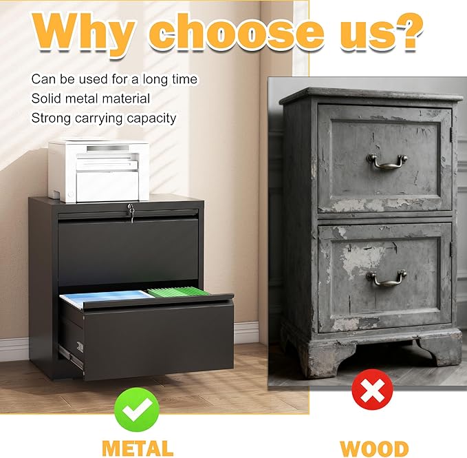 2 Drawer Lateral File Cabinet - Image 5