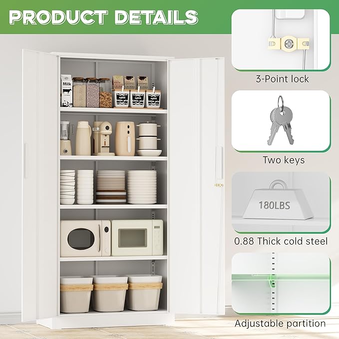INTERGREAT Metal Storage Cabinet - Image 7