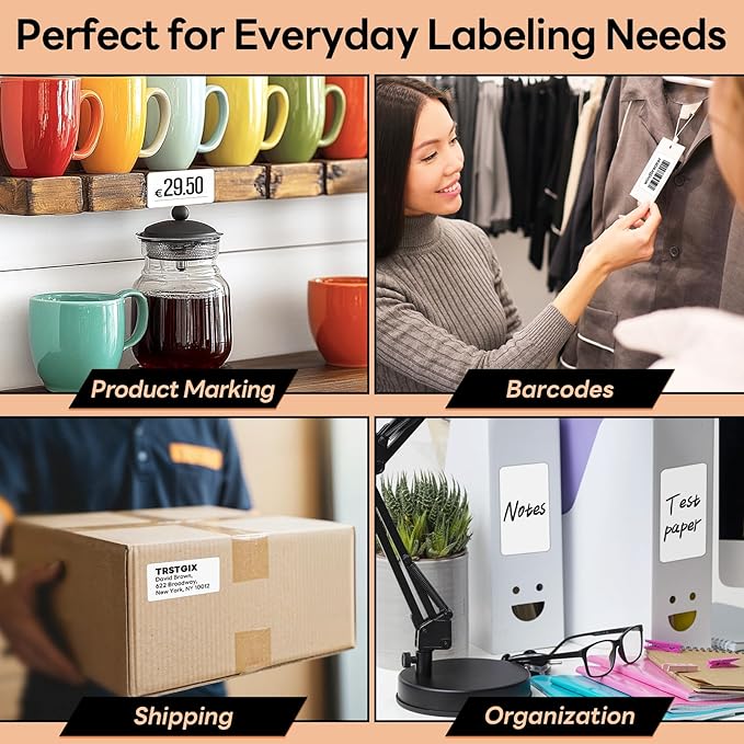 2" x 1" Direct Thermal Labels, Strong Adhesive Barcode & Address Stickers - Image 4