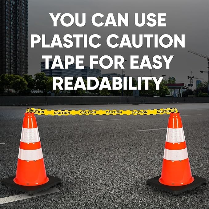 Pyle 18" PVC Traffic Cones, Construction, & Sports Training, High-Visibility - Image 9