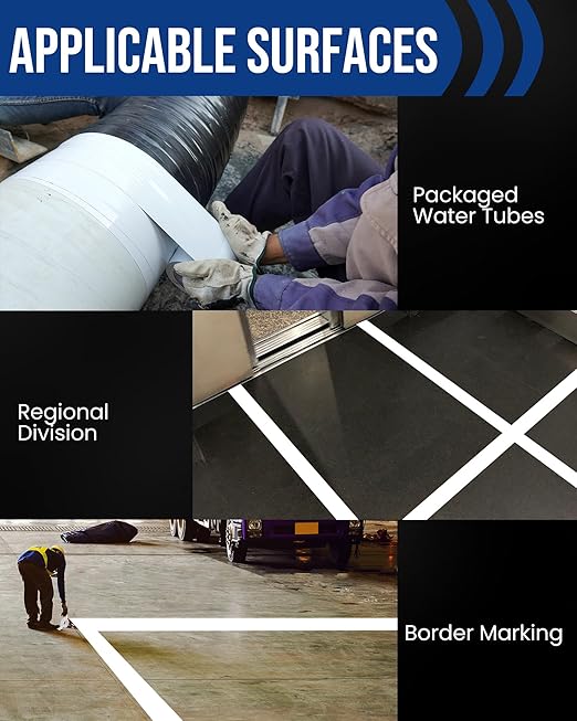 Lichamp 3 Rolls Vinyl Tape, Premium Safety Marking and Traffic Floor Marking - Image 8