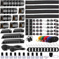 ELII 327 PCS Cable Management Kit 4 Cable Cable Sleeves, 65 Cable Clips by OfficeArtCraftsProducts