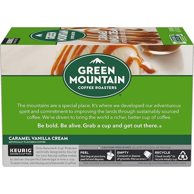 Green Mountain Coffee Roasters Caramel Vanilla Cream Keurig Single-Serve K-Cup - Image 7