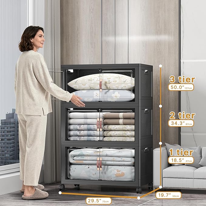 Extra Large Stackable Storage Bins - Image 2