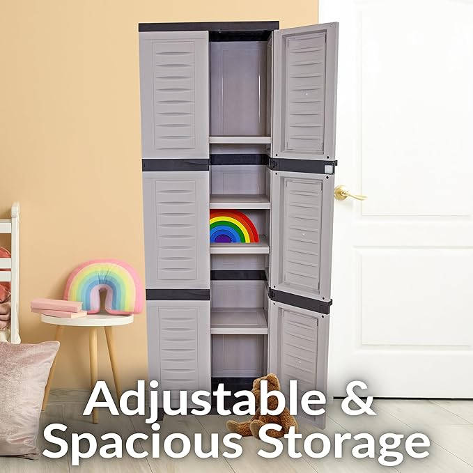 Sunnydaze Lockable Storage Cabinet - Image 3