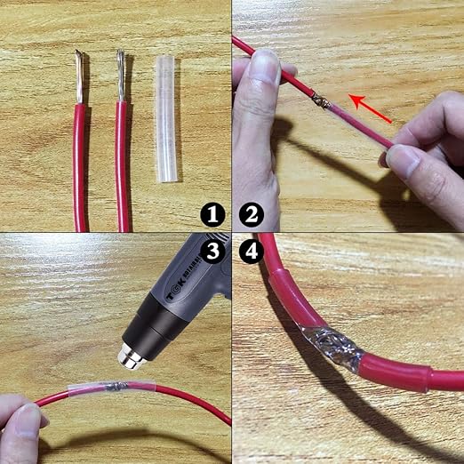 XHF 3/32 Inch 3:1 Waterproof Clear Heat Shrink Tubing Marine Grade Wire Cable - Image 5