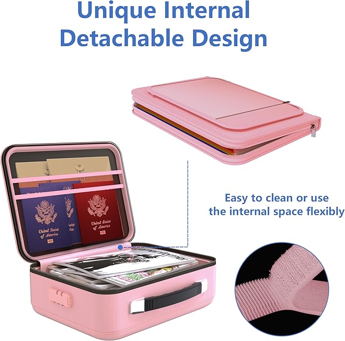 TIGERKING Fireproof Document Box Hard Case - Image 6