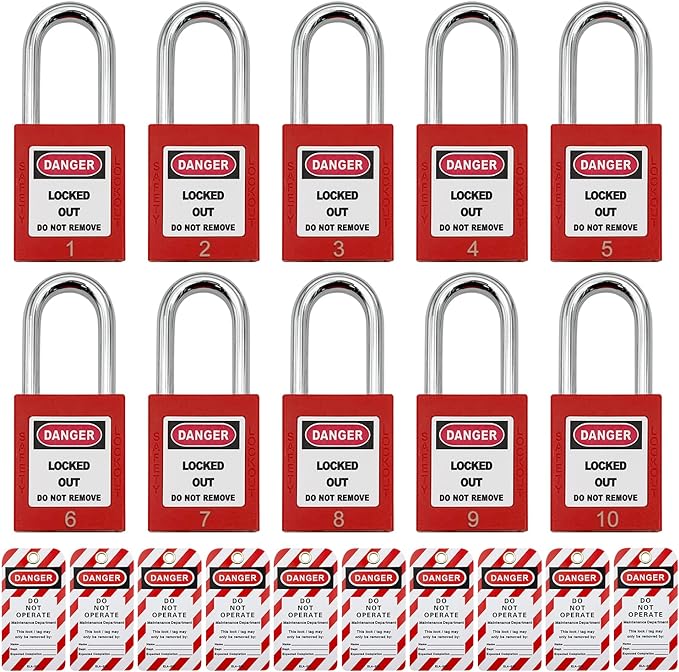 Lockout Tagout Locks, Safety Padlock, Loto Locks Keyed Differently Lock Out Tag by JOJOMARK