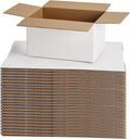 7x5x4 Shipping Boxes for Small Business, 40 Pack White Corrugated Cardboard Box by SPEPLA