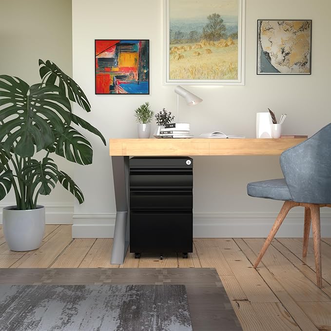 SUXXAN 3 Drawers Metal Filing Cabinet - Image 2