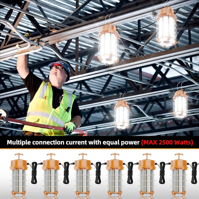 NS 250W Construction Lights Super Bright 37500 Lumens Led Temporary Work Light - Image 6
