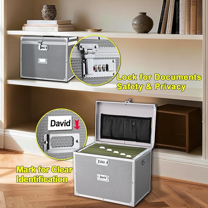 File Storage Cabinet File Organizer Document Organizer File Box in Office and - Image 4