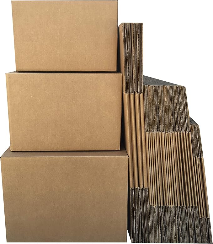 Amazon Basics Cardboard Moving Boxes in Small, Medium and Large Sizes - Image 7