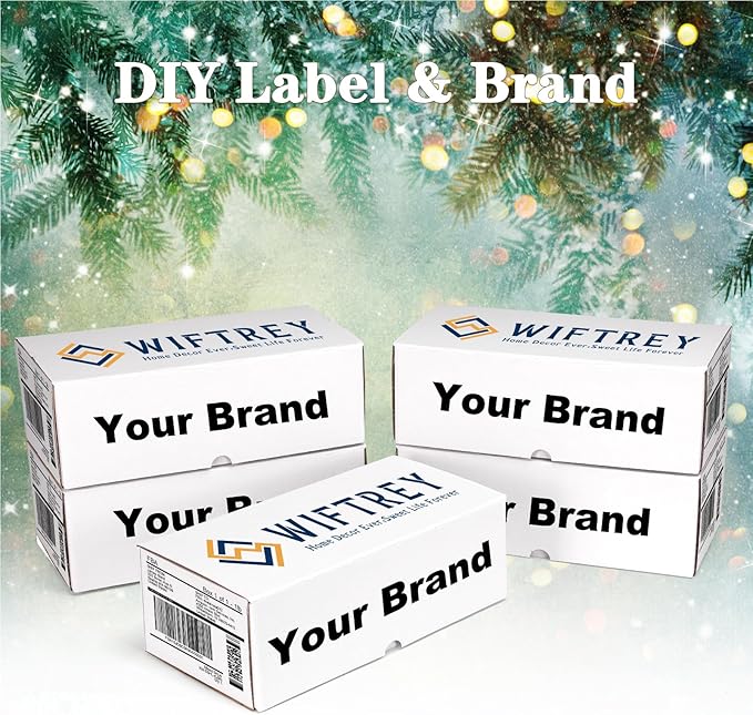 WIFTREY 25 Pack 12x6x4 White Small Shipping Boxes - Image 7