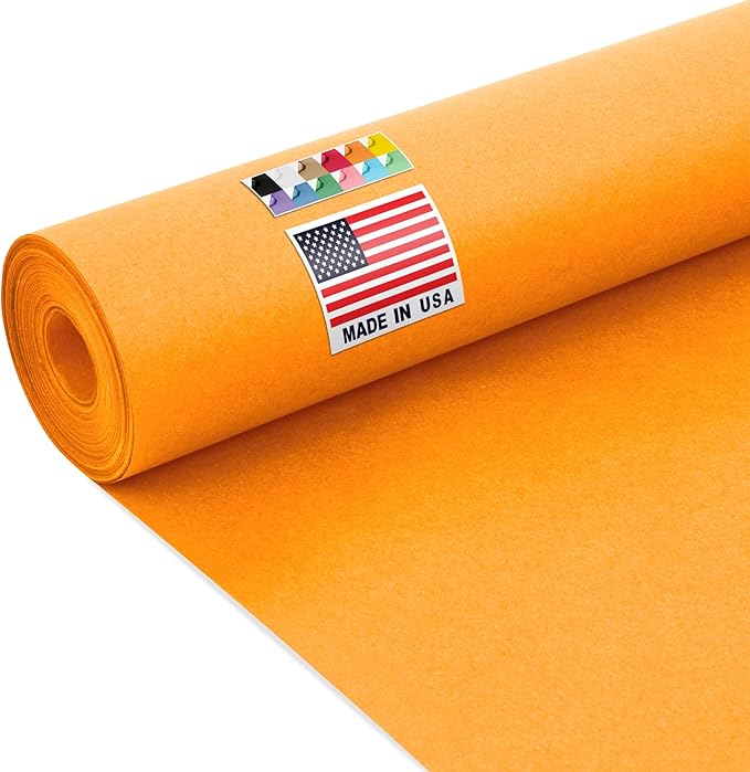 USA Made 24" x 1200" Orange Kraft Paper Roll, 45 lbs Thickness, American by Paclord