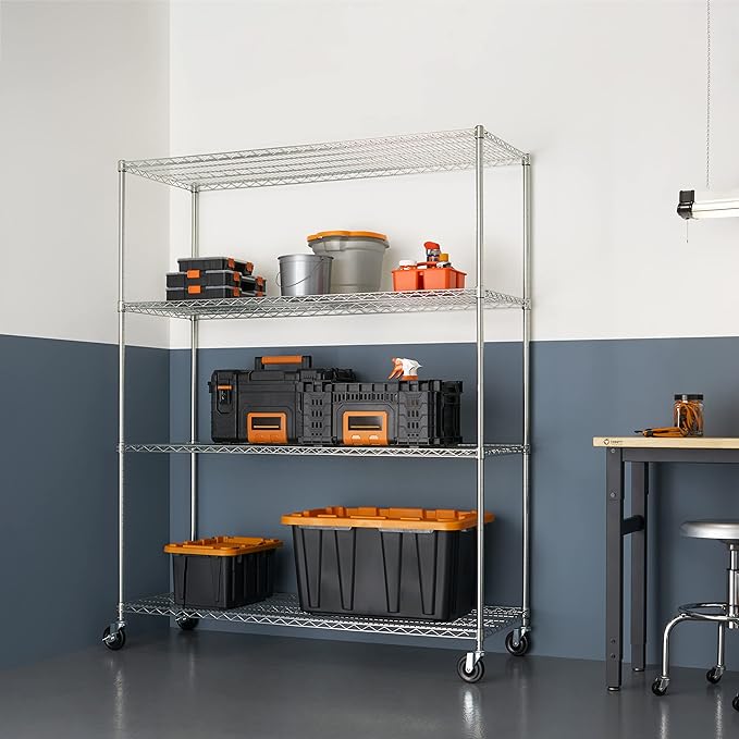 Trinity Basics 4-Tier Adjustable Wire Shelving - Image 4