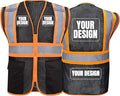 BeautyWill Custom Safety Vest Customized Logo Class 2 High Visibility by BeautyWill